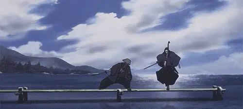 Pertarungan Anime yang Mendebarkan Gambar adegan pertarungan anime aksi