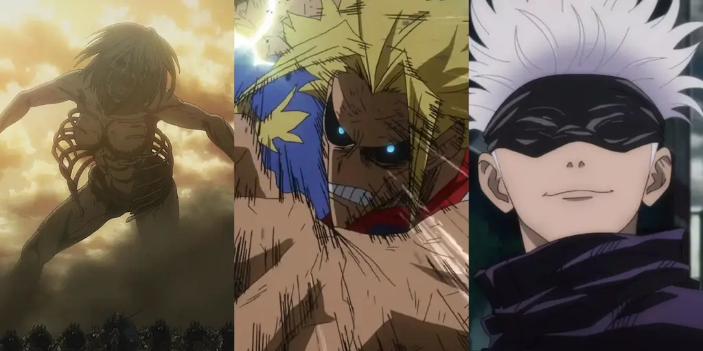 Kekuatan Super Unik dalam Anime Gambar berbagai karakter anime dengan kekuatan super unik