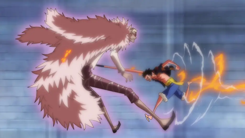 Pertarungan seru antar karakter Karakter anime yang sedang bertarung
