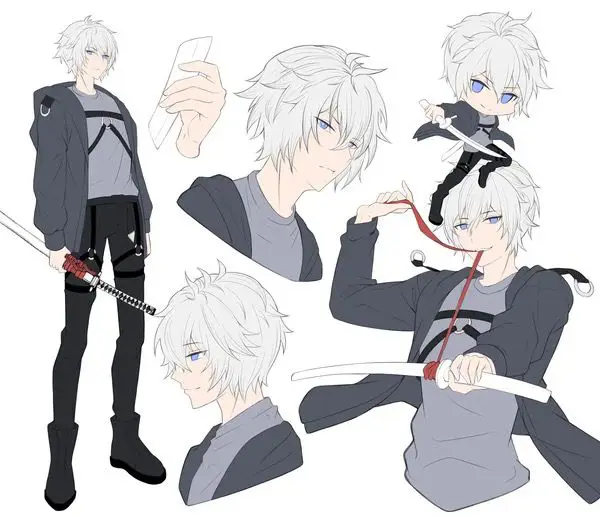 Contoh desain karakter anime