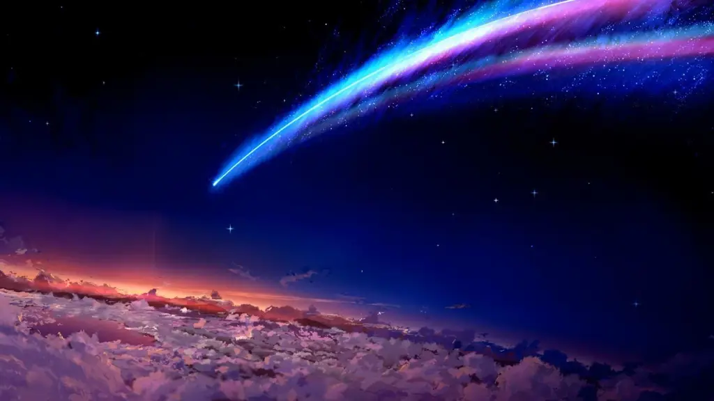 Keindahan Luar Angkasa dalam Anime Sci-fi Pemandangan luar angkasa yang indah dalam anime.